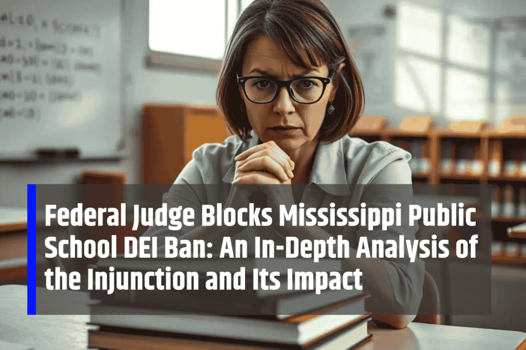 Federal Judge Blocks Mississippi Public School DEI Ban: An In-Depth Analysis of the Injunction and Its Impact